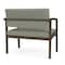 Lesro Lenox Steel Bariatric Chair Metal Frame, Bronze, OH Eucalyptus Upholstery LS1401 - alternate 2